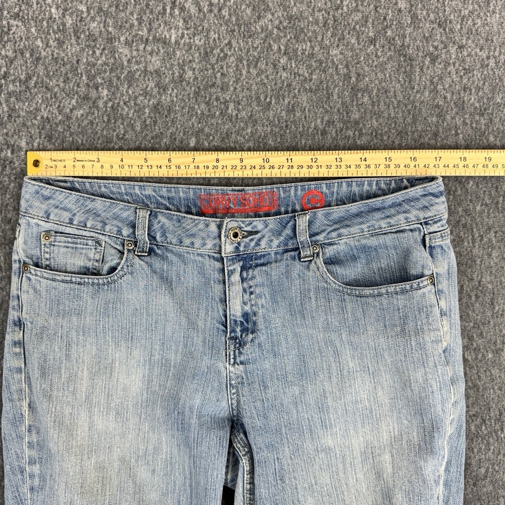 Y2K Style New York & Company Curvy Soho‎ Capri Jeans Stretch Denim Women's 12 - Picture 4 of 10
